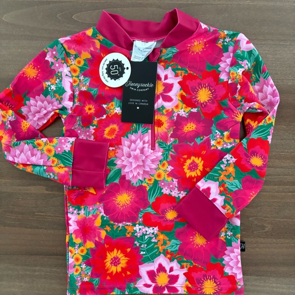 Size 4/5 HoneySuckle Swim Co Rashguard NWT - Picture 1 of 4